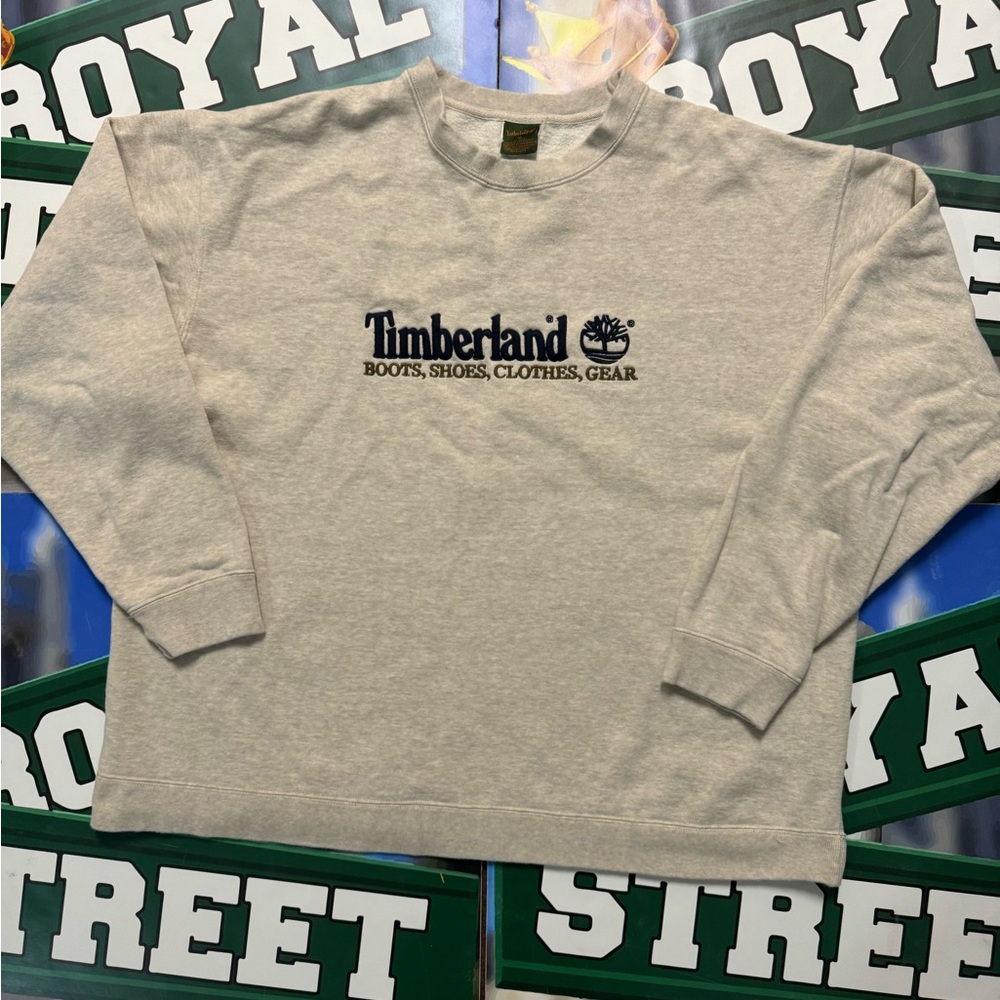 Timberland Light Gray Crewneck Sweater